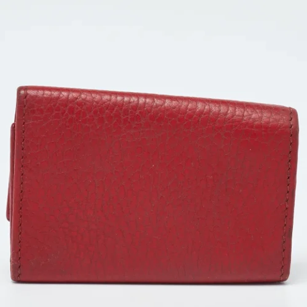 Gucci Vintage Pre-owned Leather key-holders Red Dames