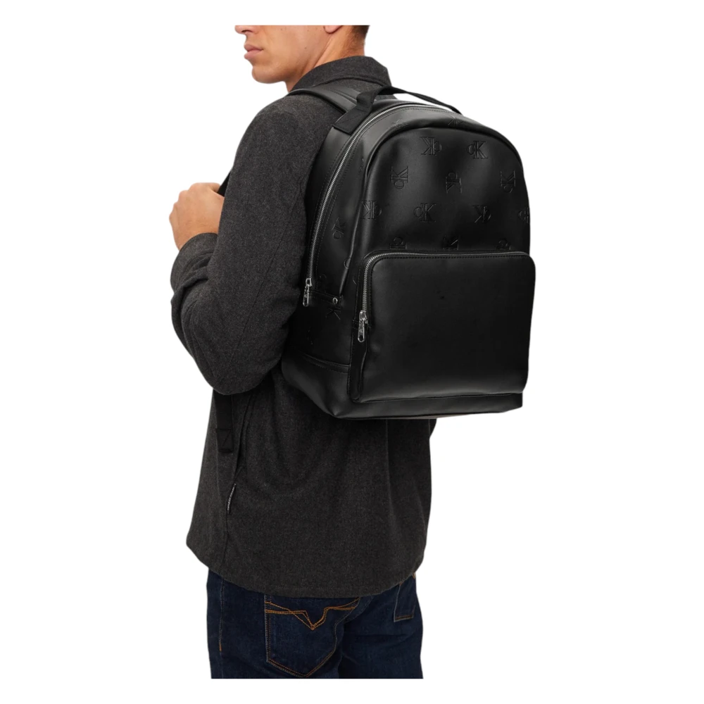Calvin Klein Jeans Center Zip Campus Rugzak Black Heren