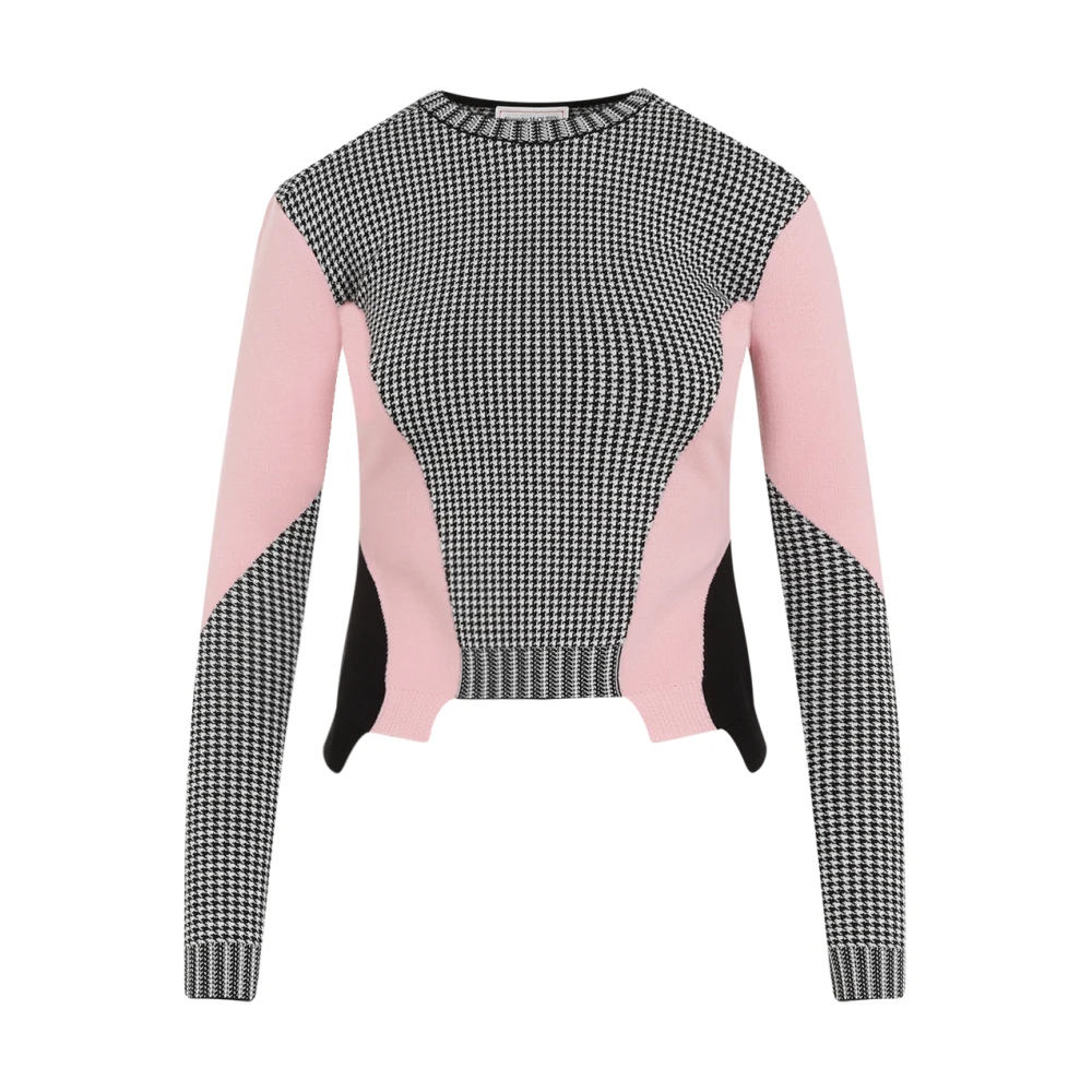 Alexander mcqueen Chique Zwart Pied-de-poule Trui Multicolor Dames