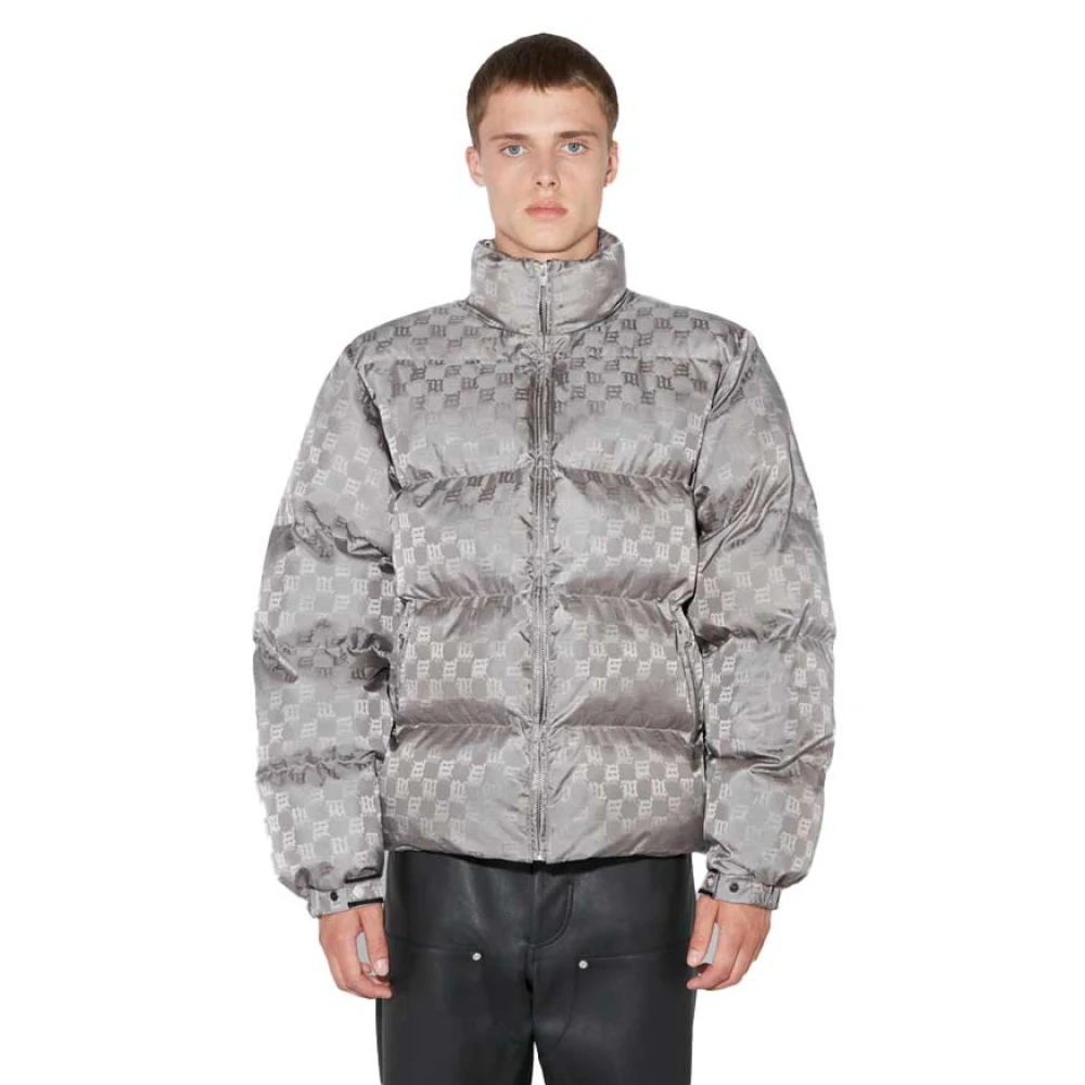 Misbhv Monogram Puffer Jacka Grå Gray, Herr