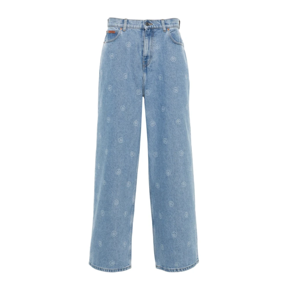 Martine Rose Blå Wide Leg Jeans Blue, Herr