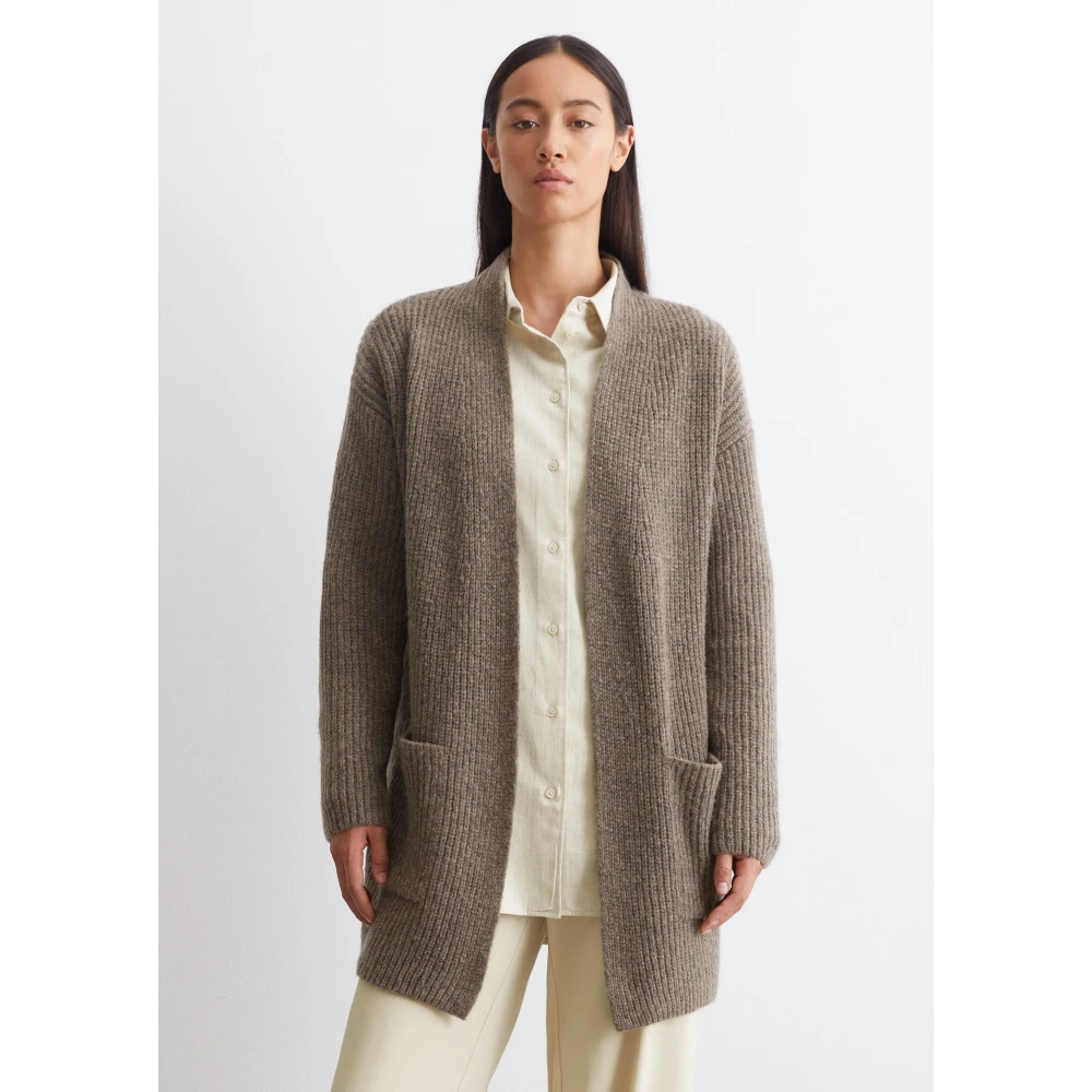 Marc O'Polo Open-front cardigan relaxed Brown Dames