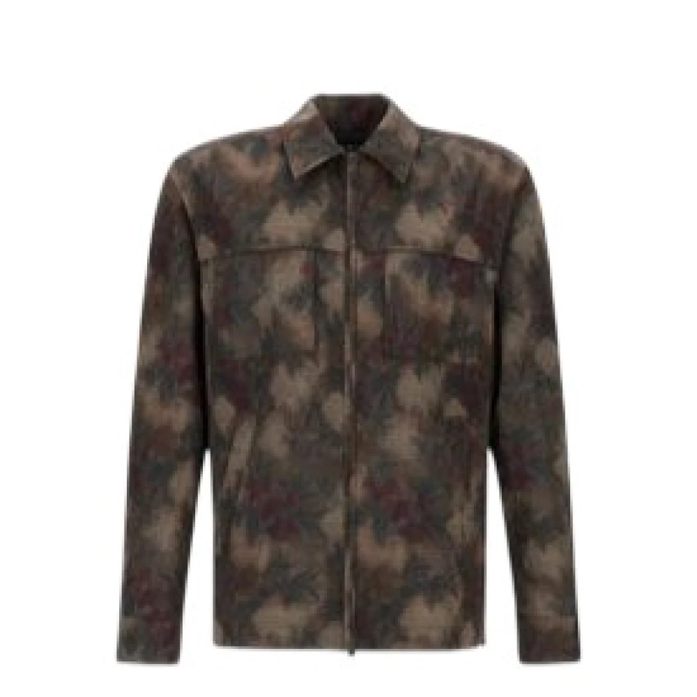 Herno Men's Multicolor Light Jackets, M, Camouflage Print Jacket
