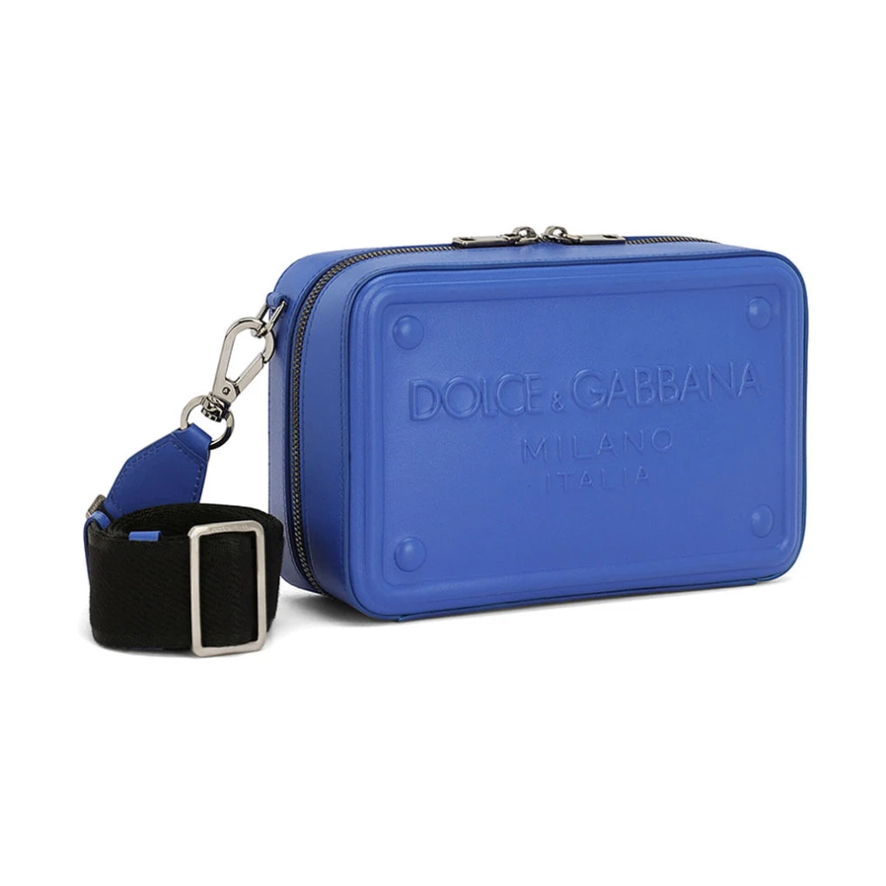 Dolce & Gabbana Stijlvolle Schoudertas Blue Heren