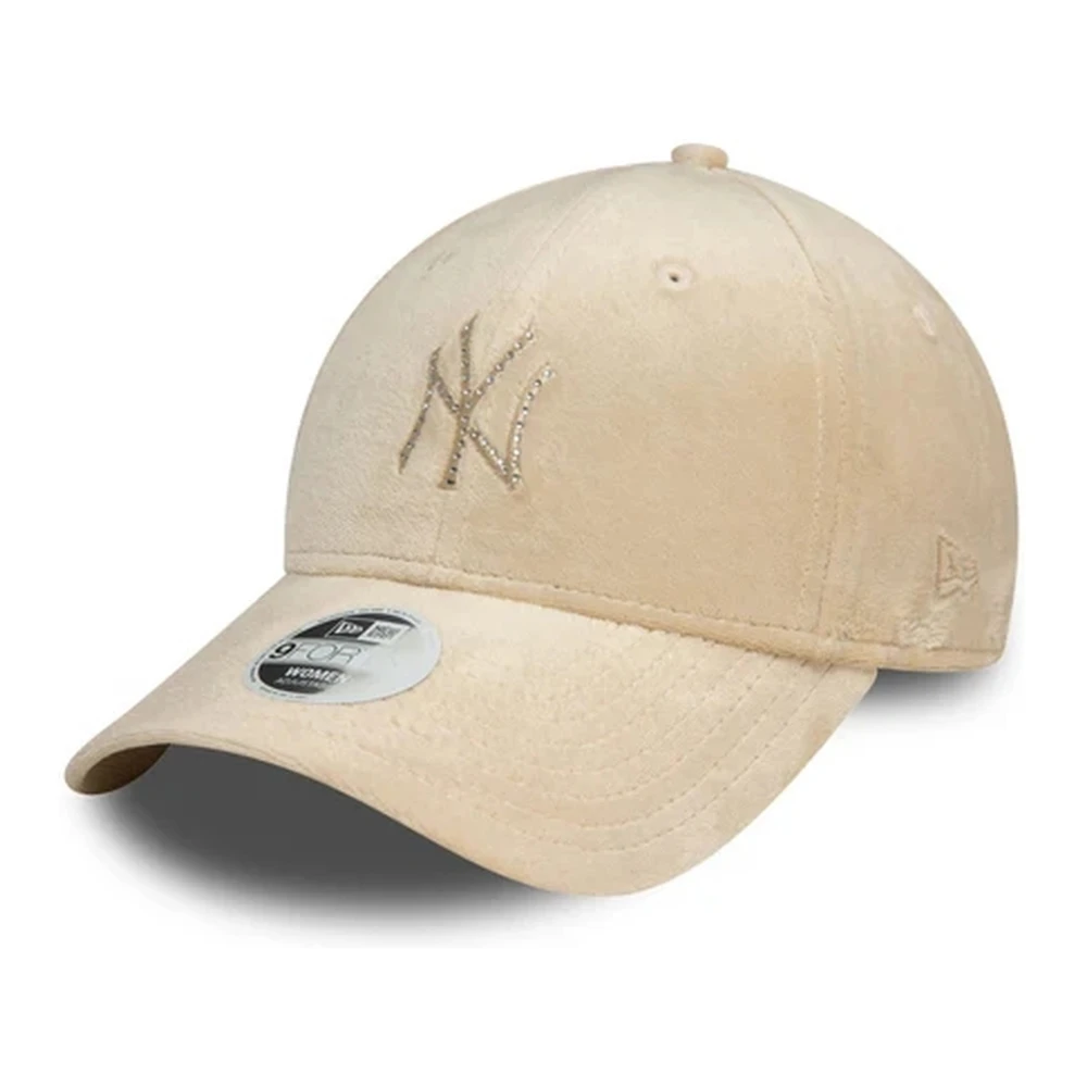 new era Beige Yankees Diamante Velours Pet Beige Heren