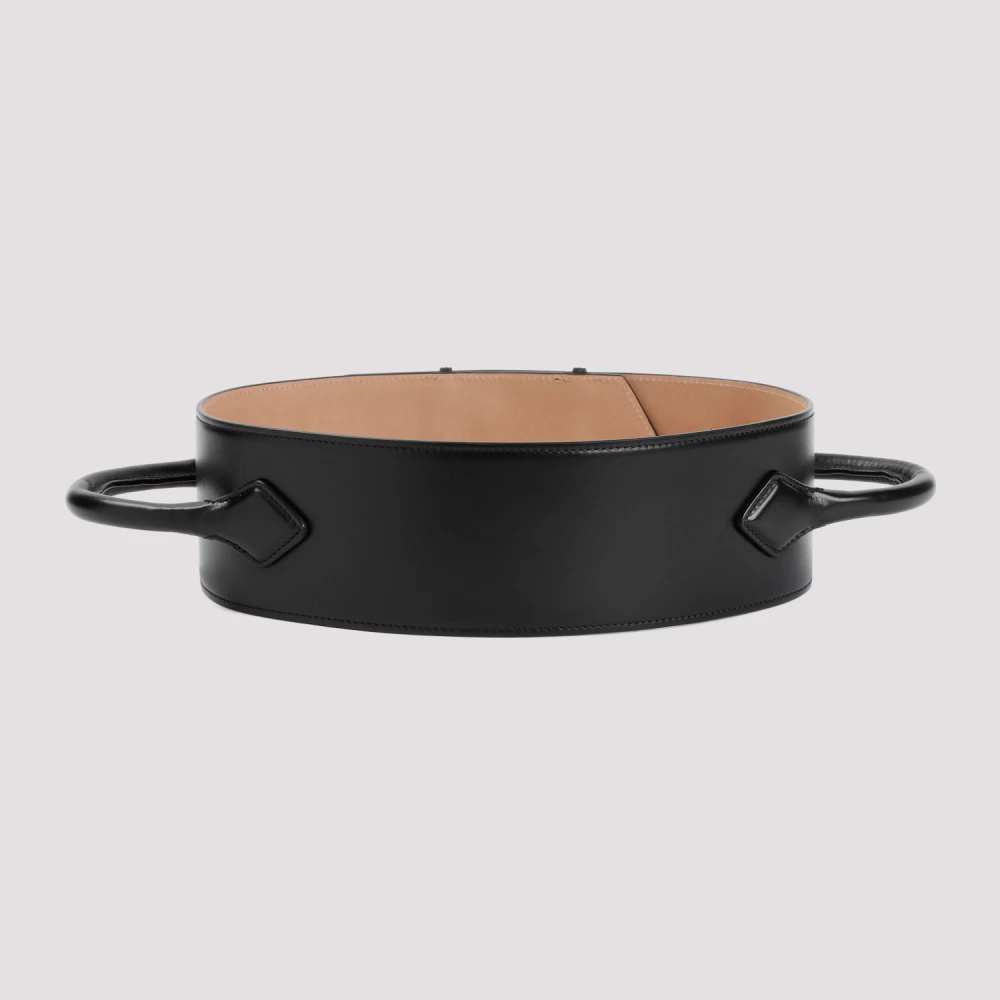 Alaïa Zwart Leren Handvat Riem Black Dames