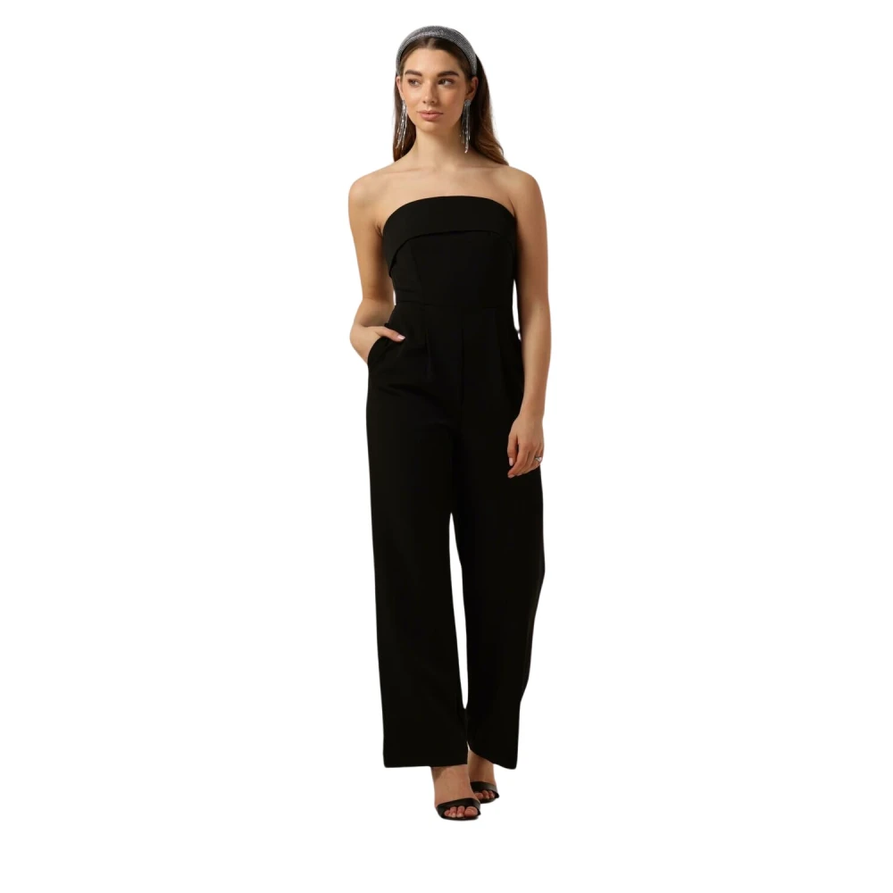 Selected Femme Black Strap Jumpsuit Black Dames