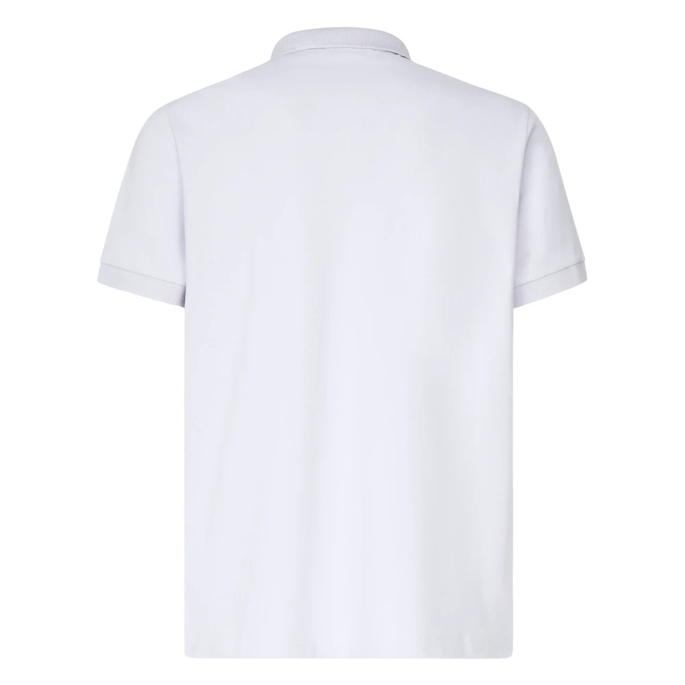 Stone Island Witte Polo Shirt met Logo Patch White Heren