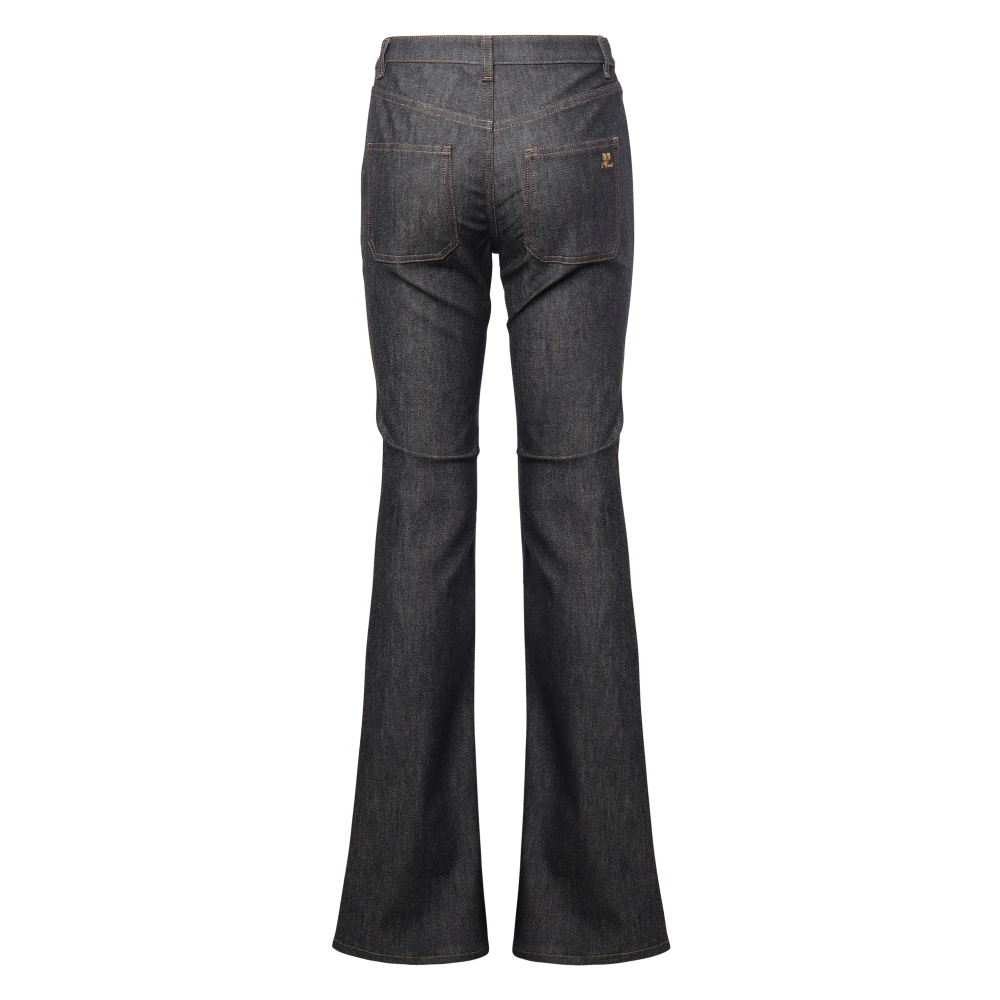 Courrèges Bootcut Denim Broek Gray Dames