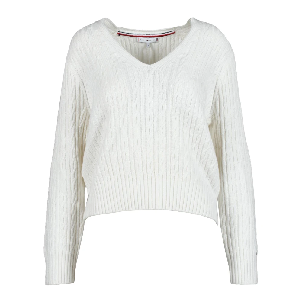 Knitwear > V-neck Knitwear - - Tommy Hilfiger - Modalova