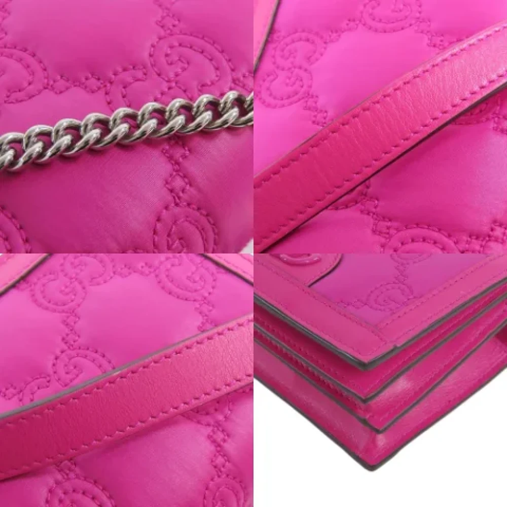 Gucci Vintage Pre-owned Nylon shoulder-bags Pink Dames