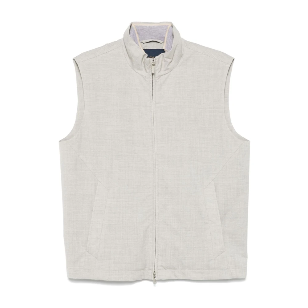 Paul & Shark Men's Gray Vests,, Light Grey Vest Extra Large