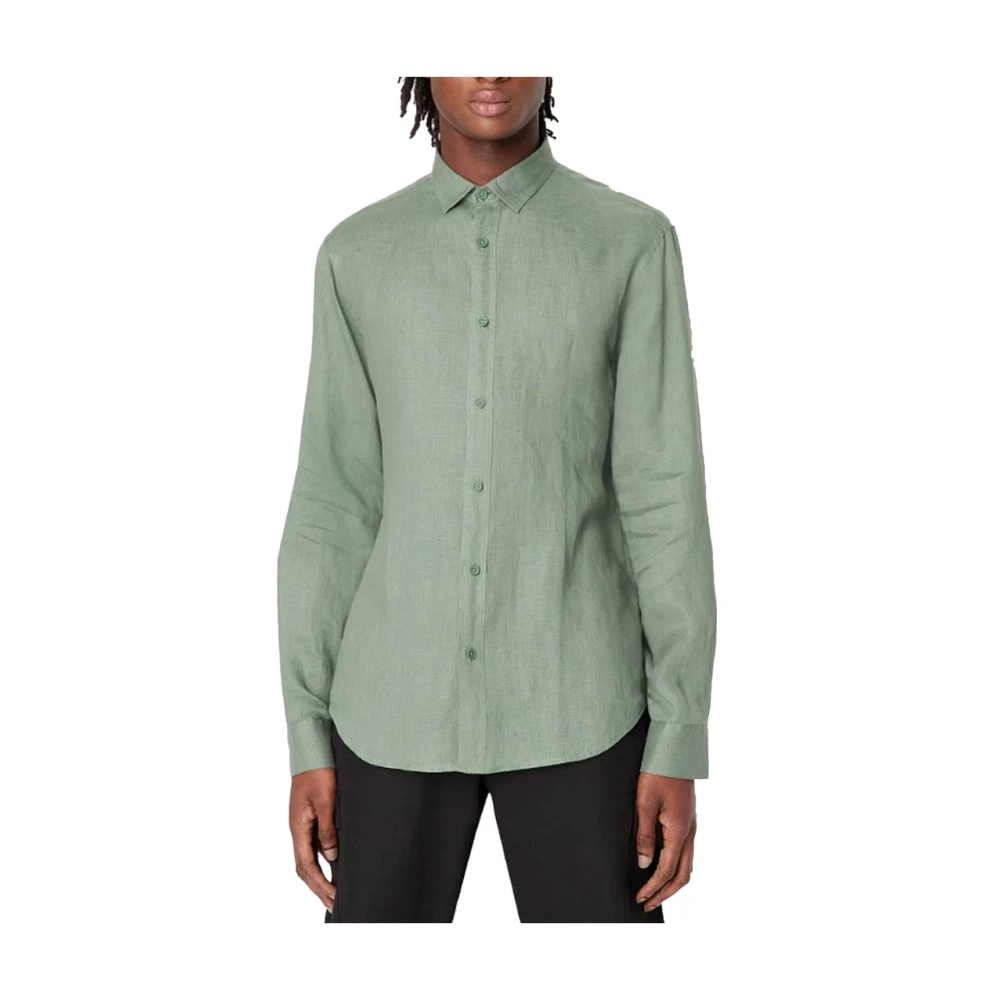 Armani Exchange Casual Shirts Green Heren