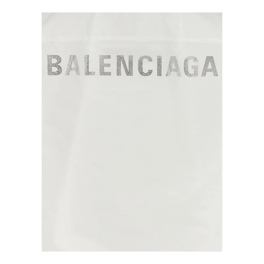 Balenciaga Oversize Poplin Shirt Vrouwen Italië Gemaakt White Dames