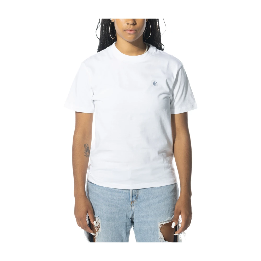 Carhartt WIP Casey Korte Mouw T-Shirt White Dames
