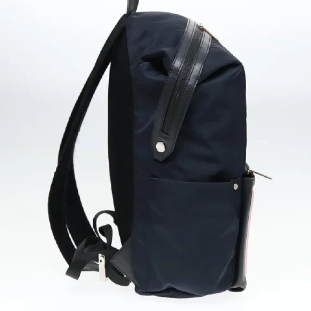 Fendi Vintage Pre-owned Nylon backpacks Blue Dames