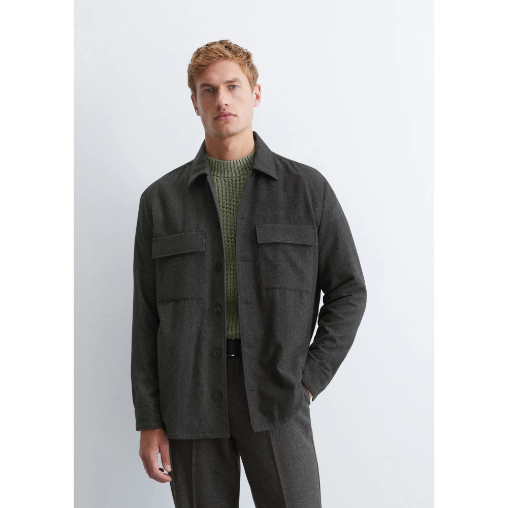 Marc O'Polo Overshirt Black Heren
