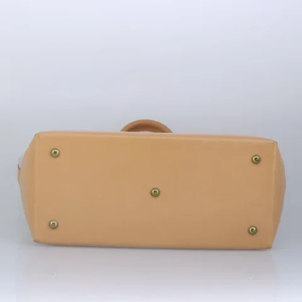 Louis Vuitton Vintage Pre-owned Leather totes Beige Dames