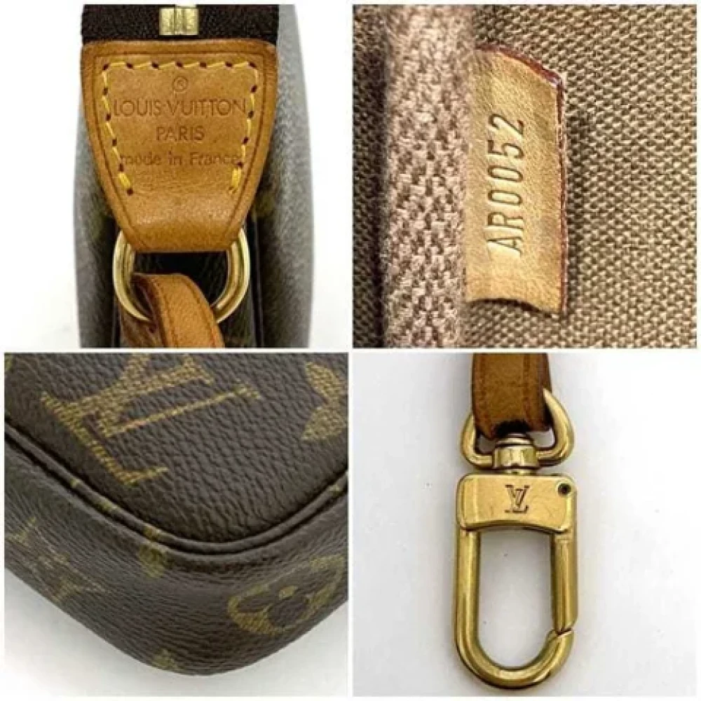Louis Vuitton Vintage Pre-owned Canvas clutches Brown Dames