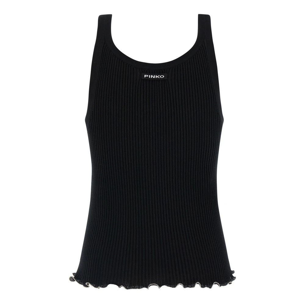 Pinko Mujer Negro Camisetas, Talla: S