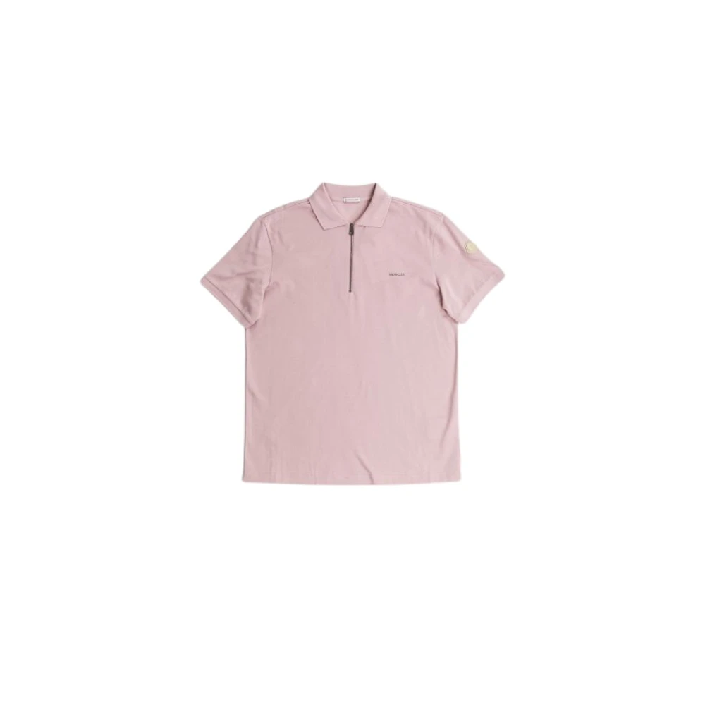 Moncler Polo Shirts Pink Heren