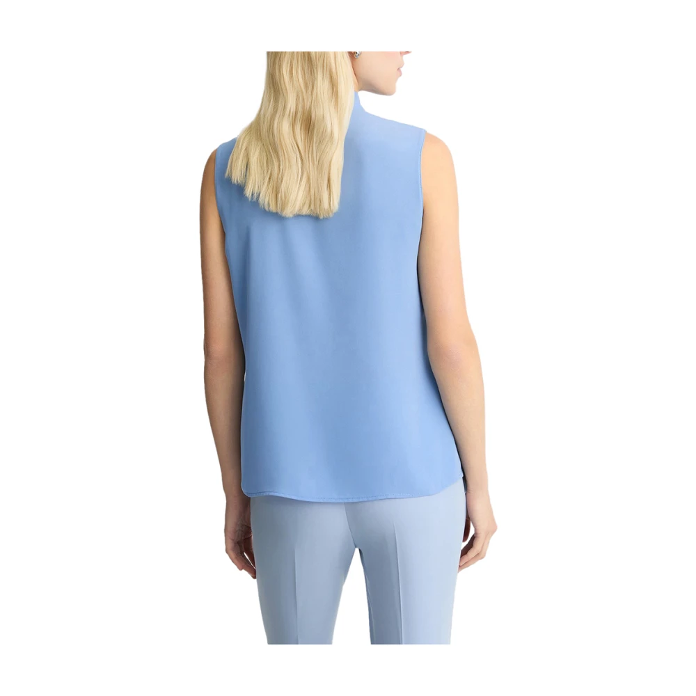 Liu Jo Blauwe V-Hals Top Elegant Veelzijdig Blue Dames