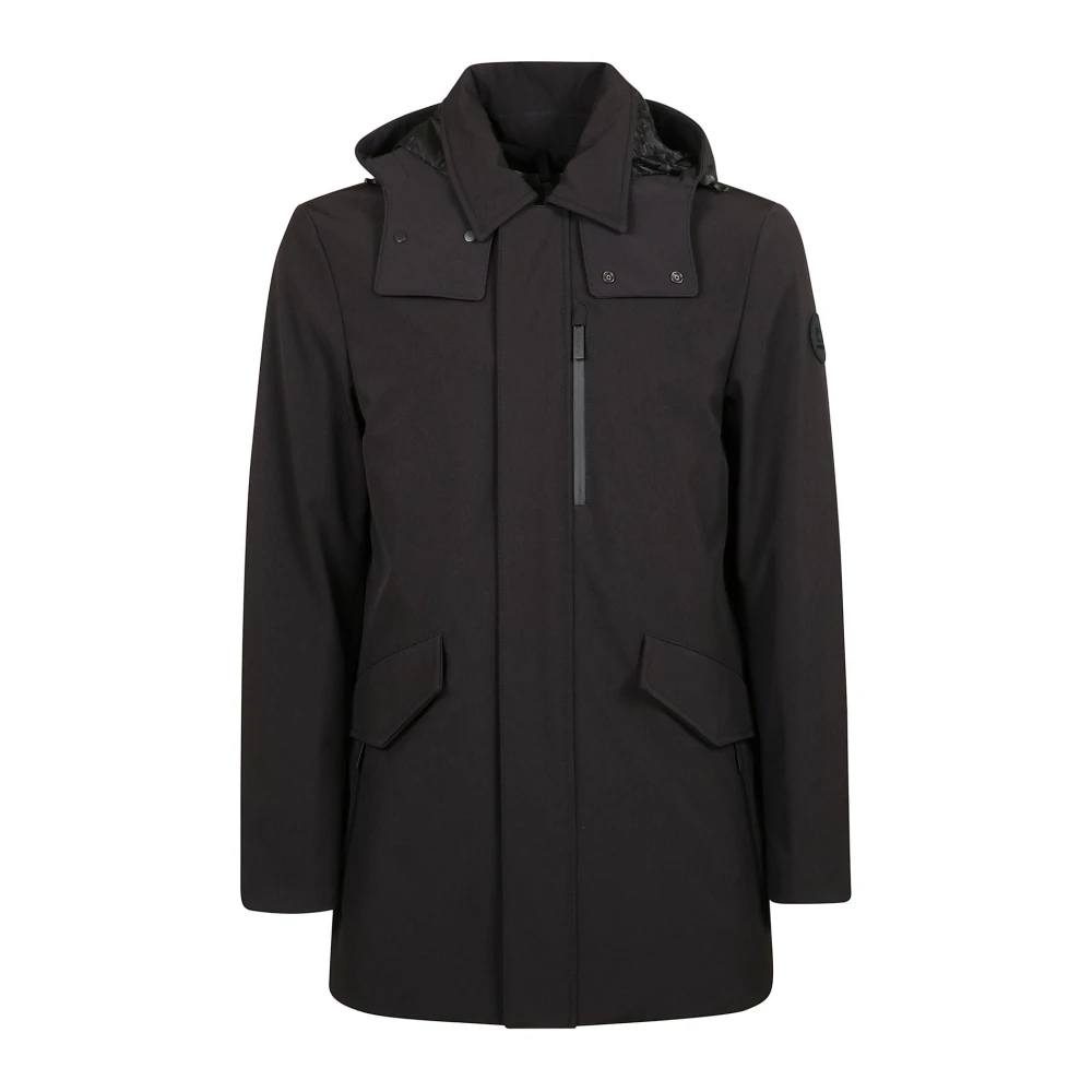 Woolrich Zachte Shell Jas voor Mannen Black Heren
