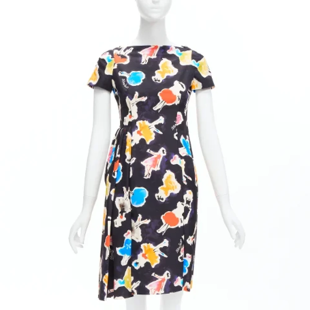 Moschino Pre-Owned Pre-owned Silk dresses Multicolor Dames
