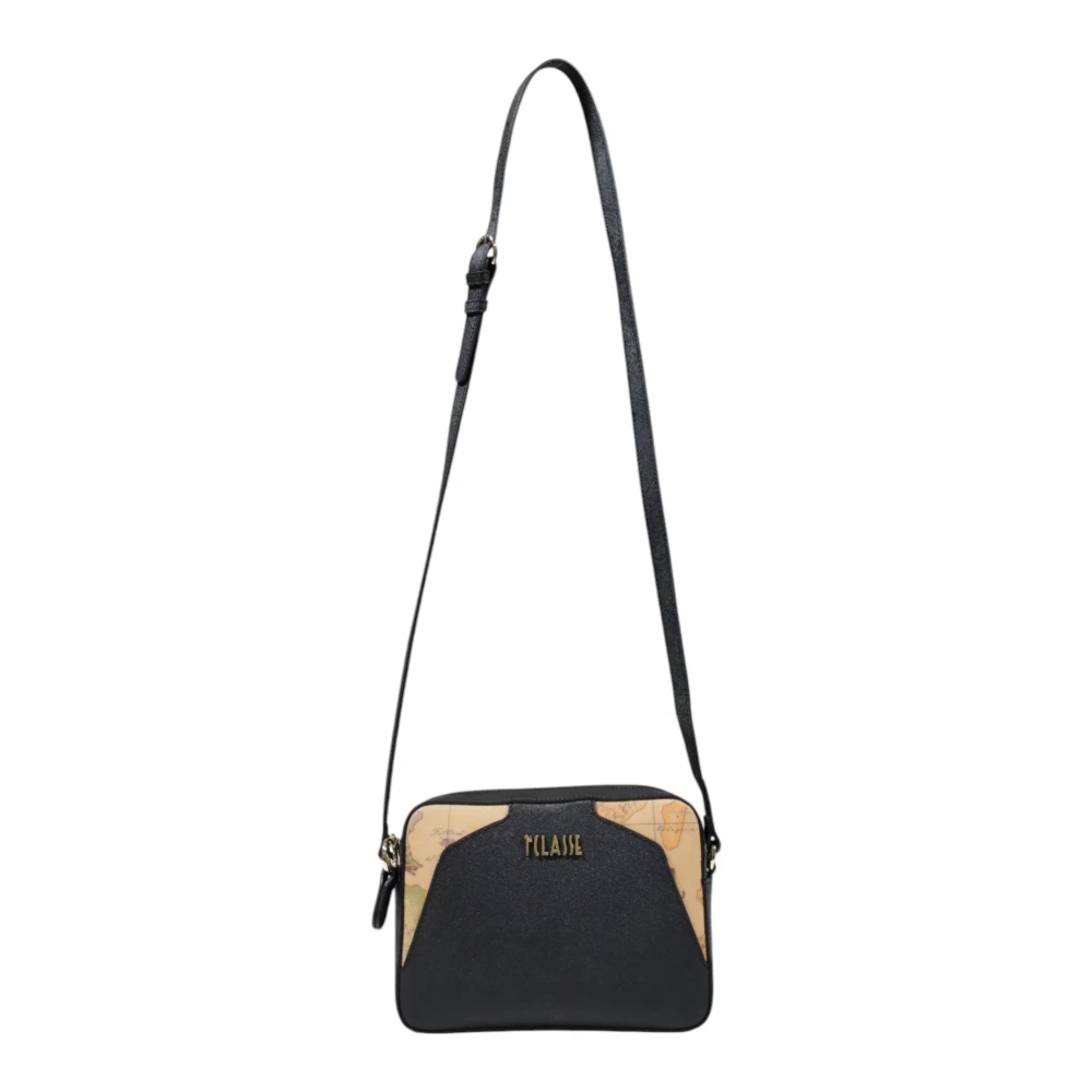 Alviero Martini 1a Classe Stijlvolle Kleine PVC Dames Tas Black Dames