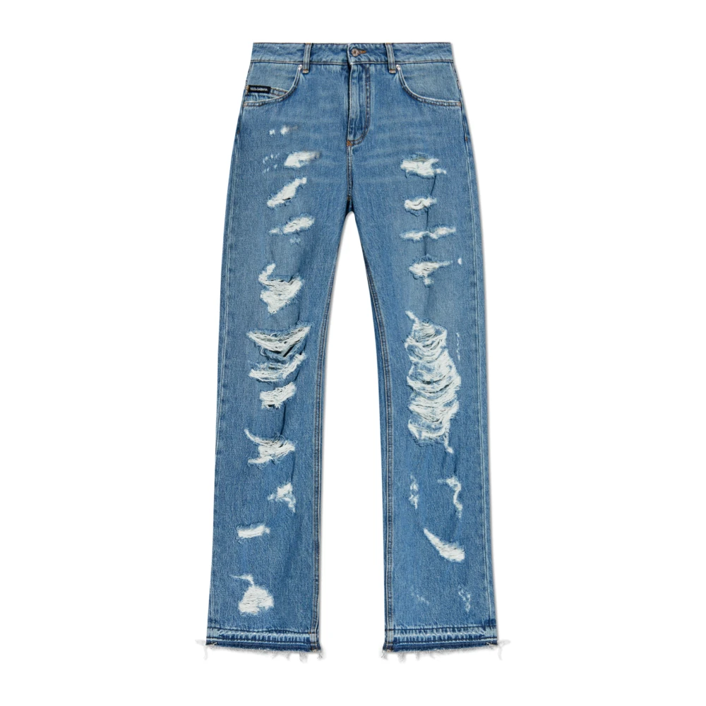 Dolce & Gabbana Jeans met logo Blue Dames