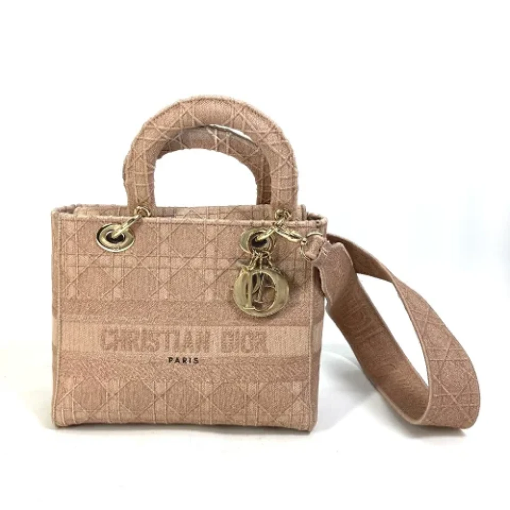 Dior Vintage Pre-owned Fabric dior-bags Pink Dames