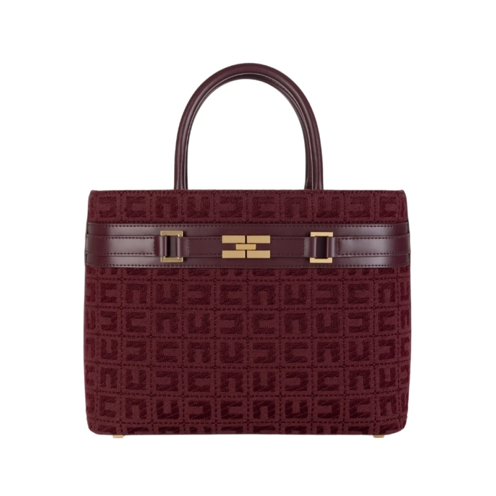 Elisabetta Franchi Grote schoudertas in trendy stijl Red Dames