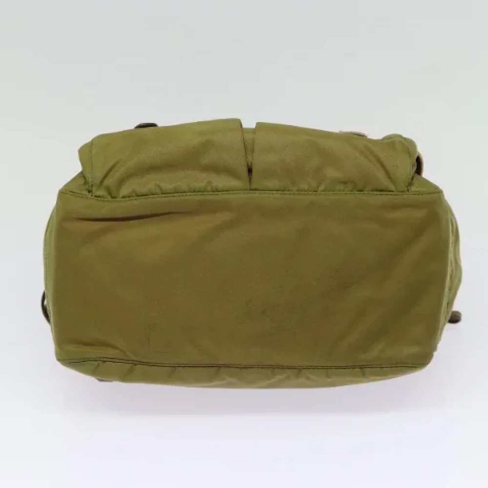 Prada Vintage Pre-owned Nylon shoulder-bags Brown Dames