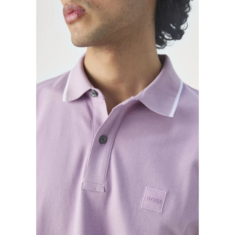 Hugo Boss Heren Polo Passertip Pink Heren