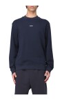 sweatshirt-col-rond-bleu