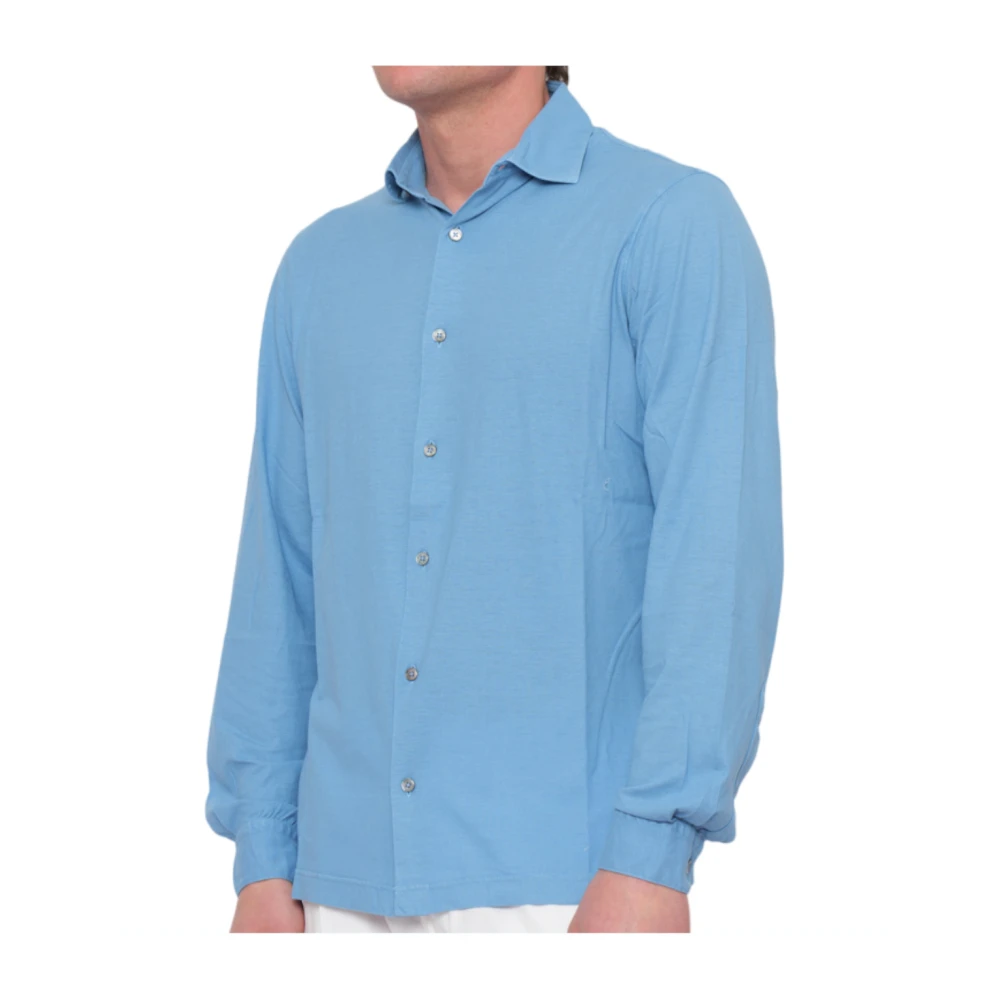 Filippo De Laurentiis Blauwe Overhemden Camlspjcrepev811 Blue Heren
