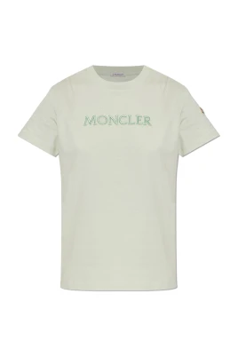 Broderad Tonal Logo Bomulls T-shirt