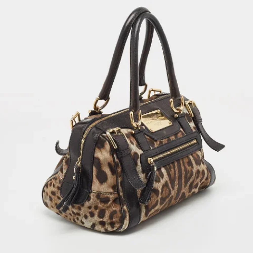 Dolce & Gabbana Pre-owned Canvas handbags Black Dames
