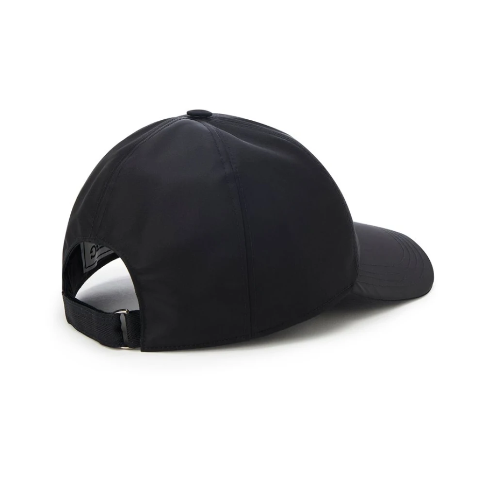 Iceberg Nylon baseballpet met logo Black Heren