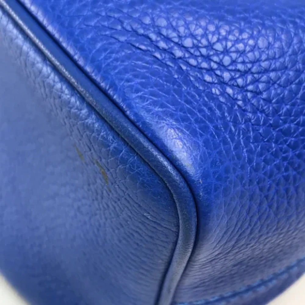 Celine Vintage Pre-owned Leather shoulder-bags Blue Dames
