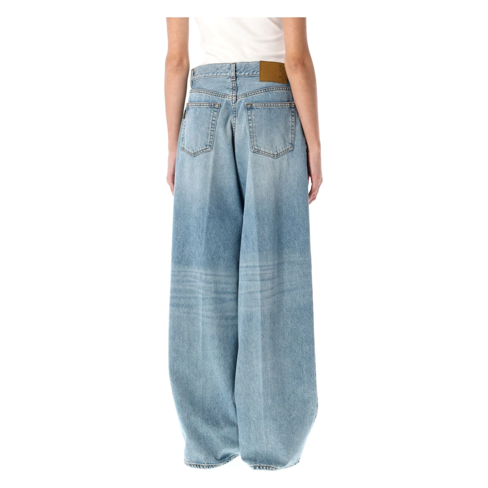 Haikure Bethany Wide Leg Jeans Blue Dames