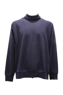 Sweatshirt med polokrage