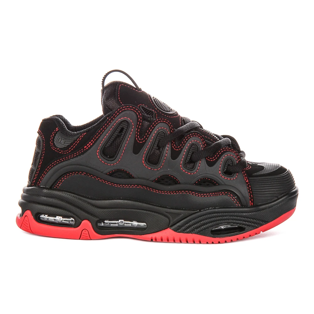 Osiris Men's Black D3 2001 Chunky Sole Lace Up Skate Shoe