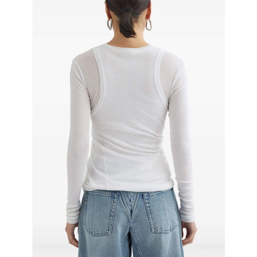 Jil Sander Lange Mouw Top White Dames