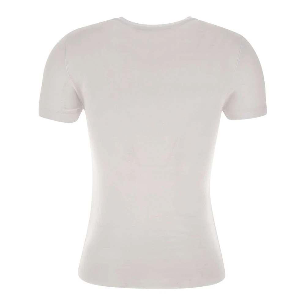 Rotate Birger Christensen Wit T-shirt met Strikdetail White Dames