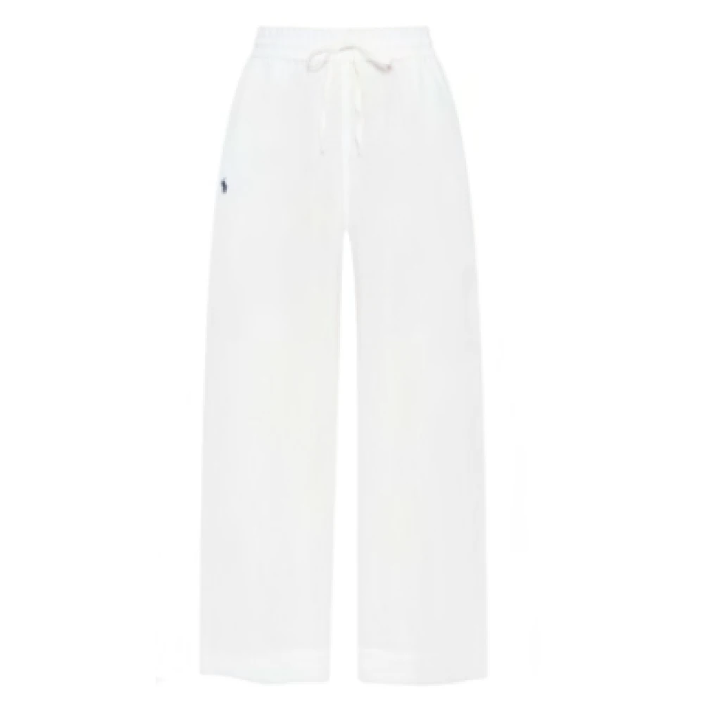 Polo Ralph Lauren Women's Beige Pantalone - Wide Trousers - Xs - Trousers
