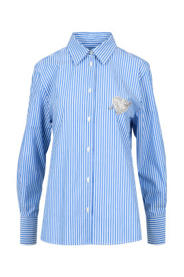 chemise-en-coton-avec-col-et-applique