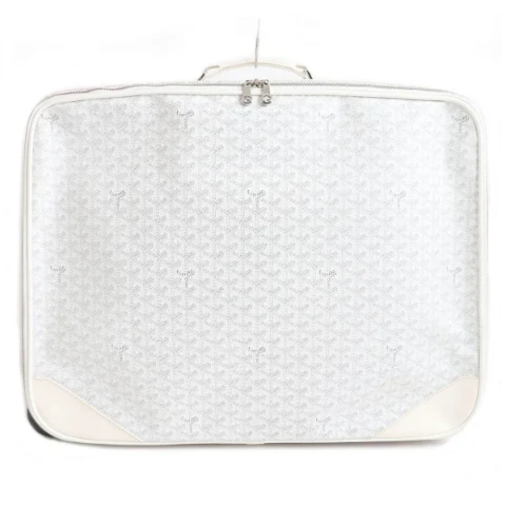 Goyard Vintage Pre-owned Leather travel-bags White Dames