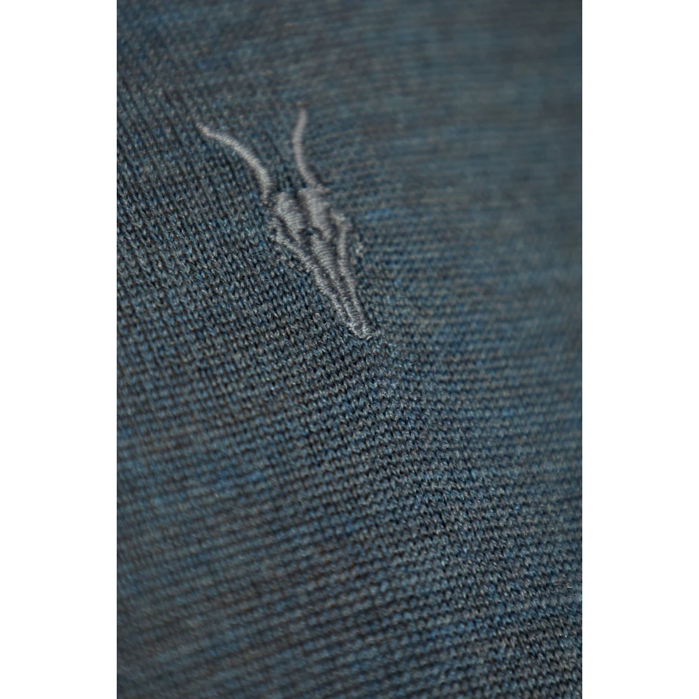AllSaints Woltrui met Kraag Blue Heren