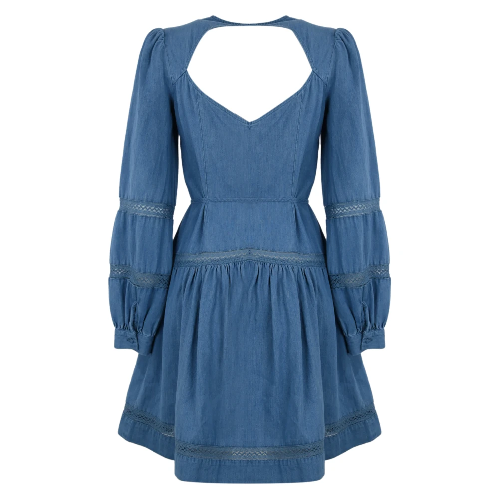 Twinset Short Dresses Blue Dames